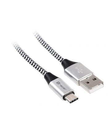 Kabel Tracer USB 2.0 Type-C A Male - C Male 1m czarno-srebrny