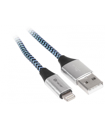 Kabel Tracer USB 2.0 iPhone AM - Lightning 1m czarno-niebieski