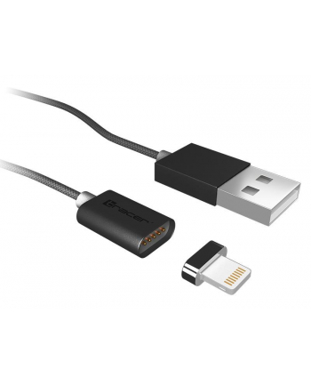 Kabel magnetyczny Tracer USB 2.0 iPhone AM - Lightning 1m czarny