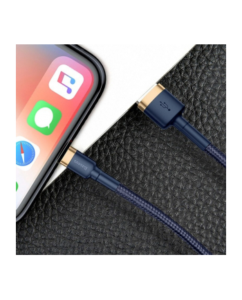 Kabel Baseus cafule CALKLF-CV3 (USB - Lightning ; 2m; kolor granatowy)