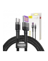 Kabel Baseus cafule CATKLF-PG1 (USB - USB typu C ; 1m; kolor szaro-czarny) - nr 10