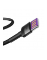 Kabel Baseus cafule CATKLF-PG1 (USB - USB typu C ; 1m; kolor szaro-czarny) - nr 11