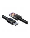 Kabel Baseus cafule CATKLF-PG1 (USB - USB typu C ; 1m; kolor szaro-czarny) - nr 12