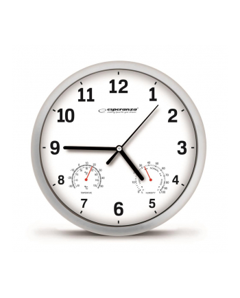 ESPERANZA ZEGAR ŚCIENNY BIAŁY LYON nr 2