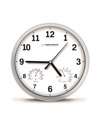 ESPERANZA ZEGAR ŚCIENNY BIAŁY LYON nr 1