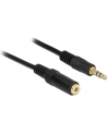 Kabel audio Delock minijack - minijack M/F 3 Pin 1m czarny - nr 10