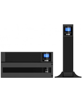 Zasilacz awaryjny UPS Ever Powerline RT PLUS 6000 VA VFI 2xC13 Sin USB RS rack/tower nr 1