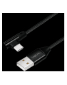 Kabel USB 2.0 LogiLink CU0138 USB A - USB-C, M/M, kątowy, czarny, 1m - nr 31