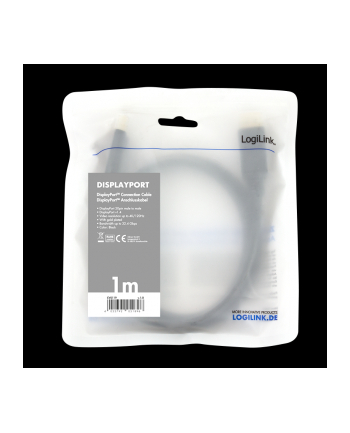 Kabel DisplayPort 1.4 LogiLink CV0119 M/M, 1m nr 1