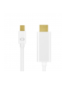 Kabel adapter LogiLink CV0123 Mini DisplayPort 1.2 - HDMI, 4K, biały, 2m - nr 18