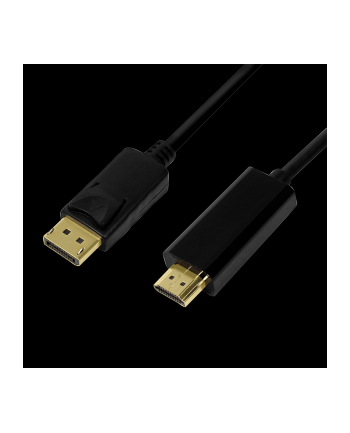 Kabel adapter LogiLink CV0126 DisplayPort 1.2 - HDMI 1.4, 1m