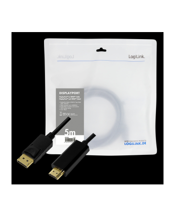 Kabel adapter LogiLink CV0129 DisplayPort 1.2 - HDMI 1.4, 5m