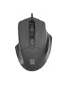 Mysz przewodowa Defender DATUM MB-347 optyczna 1600dpi 4P czarna - nr 1