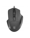 Mysz przewodowa Defender DATUM MB-347 optyczna 1600dpi 4P czarna - nr 5