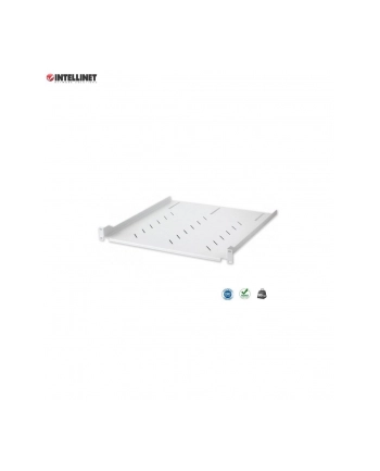 Półka do szafy 19'' Intellinet 470mm 1U perforowana, szara nr 1