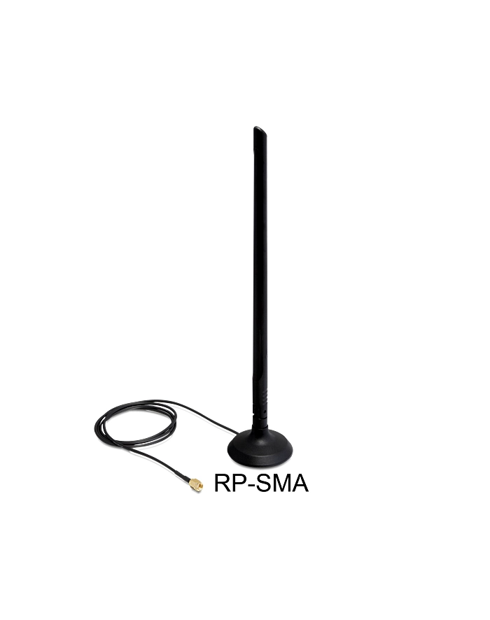 Antena Delock WLAN 6,5 dBi RP-SMA 802.11 b/g/n główny