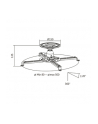 Uchwyt sufitowy LogiLink BP0056 do projektora, ramię 135 mm - nr 5