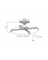 Uchwyt sufitowy LogiLink BP0056 do projektora, ramię 135 mm - nr 7
