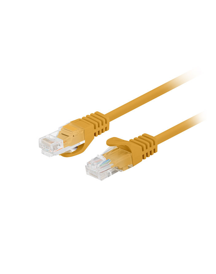 Patchcord Lanberg UTP kat.5e 0,25m pomarańczowy główny