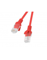 Patchcord Lanberg UTP kat.5e 0,25m czerwony 10-Pack - nr 1