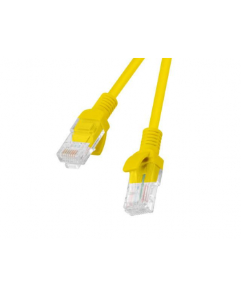 Patchcord Lanberg UTP kat.5e 0,25m żółty 10-Pack