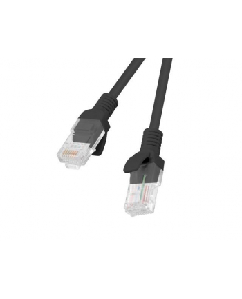 Patchcord Lanberg UTP kat.5e 1m czarny 10-Pack