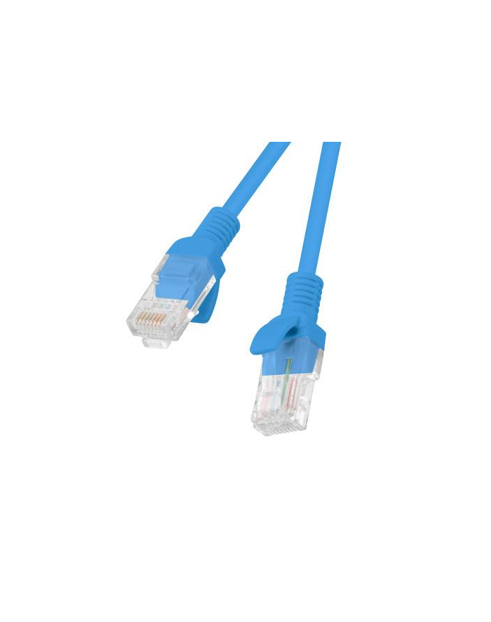 Patchcord Lanberg UTP kat.5e 1m niebieski 10-Pack główny