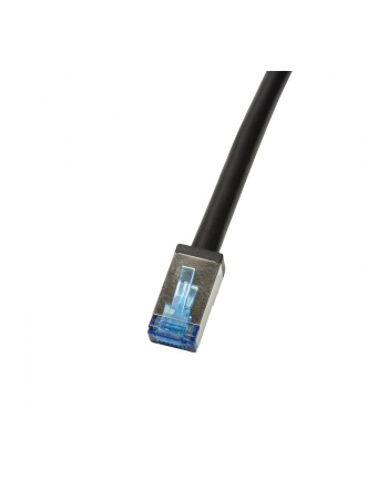 Patchcord LogiLink CQ7033S Cat.6A S/FTP PVC+PE 1m czarny