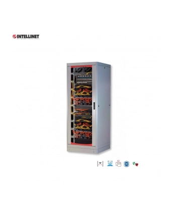 Szafa stojąca, zmontowana Intellinet 42U, 600x800, Rack 19'', szklane drzwi, szara nr 1