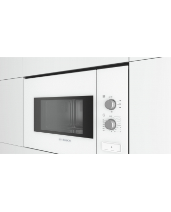 Bosch BFL520MW0 Microwave Oven, Serie 4, Built-in, 800W, 20L, white