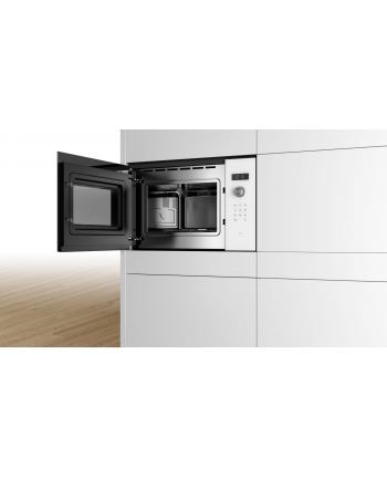 Bosch BFL554MW0 Microwave Oven, Serie 6, Built-in, 900W, 25L, white