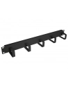 efb elektronik EFB Oganizer kabli do szaf Rack 19'' 1U, 5 uchwytów, metal, czarny - nr 3
