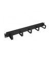 efb elektronik EFB Oganizer kabli do szaf Rack 19'' 1U, 5 uchwytów, metal, czarny - nr 6