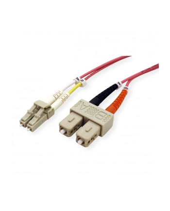 efb elektronik EFB Światłowód krosowy LC-SC 50/125 OM4 LSZH Duplex wielomodowy 2m, średnica 2mm
