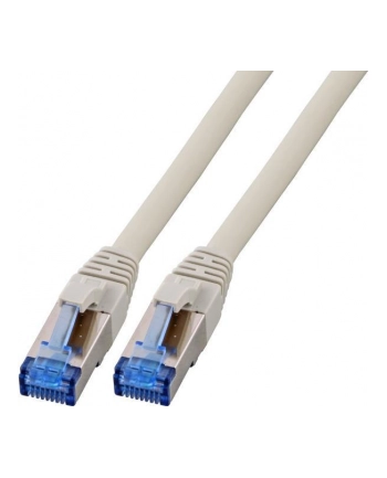 efb elektronik EFB Patch cord S/FTP kat.6A RJ45 TPE SUPERFLEX LSZH 25cm, na kablu kat.7, szary nr 1