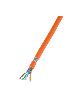 efb elektronik EFB Infralan® Cat.7 kabel instalacyjny 100% miedź S/FTP 1000 MHz 100m pomarańcz