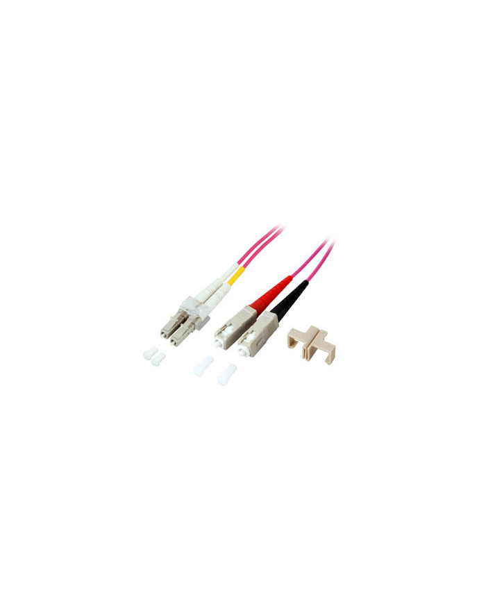 efb elektronik EFB Światłowód krosowy LC-SC 50/125 OM4 LSZH Duplex wielomodowy 2m, średnica 2mm główny
