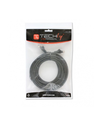 techly pro TechlyPro Kabel sieciowy patch cord RJ45 Cat5e UTP CCA 0,5m czarny
