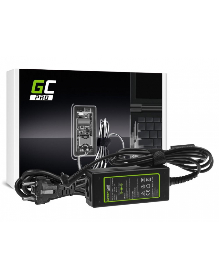 Zasilacz Green Cell PRO do Asus 19V | 1.75A | 33W | 4.0mm-1.35mm główny