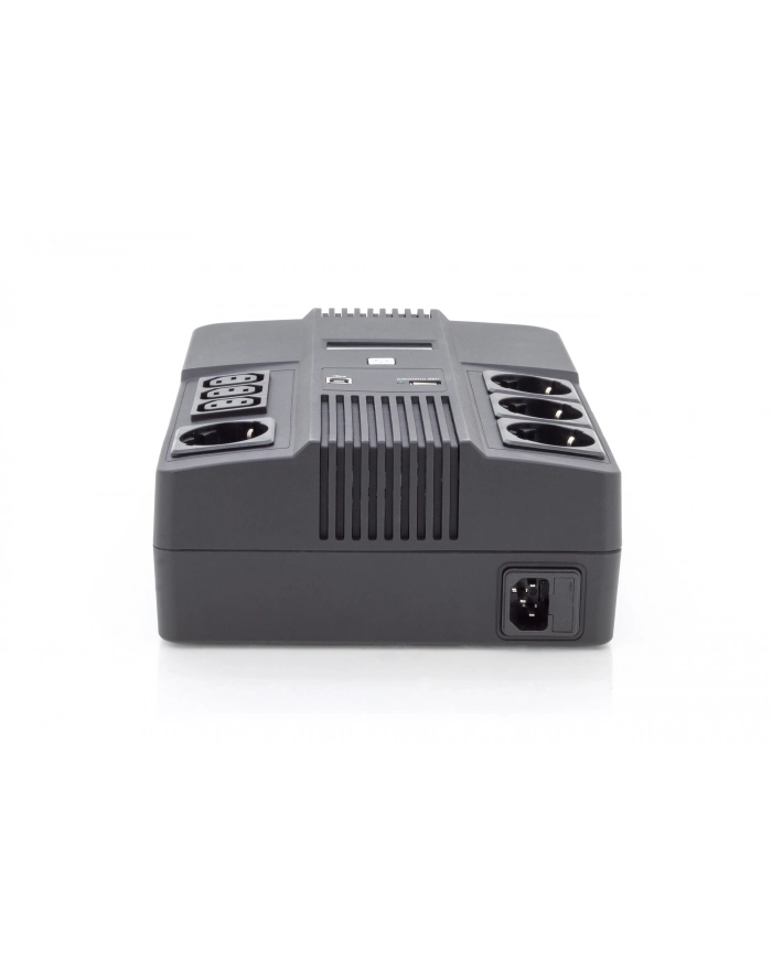 DIGITUS UPS Line-Interactive 800VA/480W AVR 4xSCHUKO 3xIEC C13 1xUSB A/B RJ45 główny