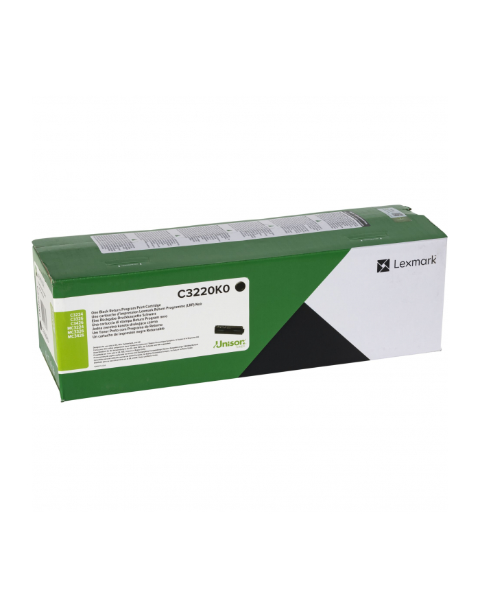 Toner Lexmark C3220K0 Black | 1 500 str. | MC3224 / MC3326 / C3224 / C3326 główny