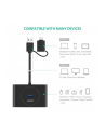 UGREEN HUB USB 30 + USB-C 31  4-PORTOWY CZARNY - nr 10