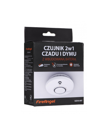 Czujnik czadu i dymu FireAngel SCB10-INT (kolor biały)