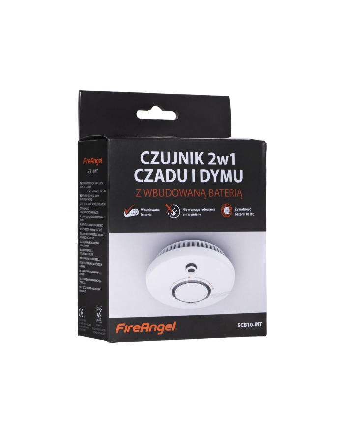 Czujnik czadu i dymu FireAngel SCB10-INT (kolor biały) główny