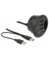 DeLOCK table Hub 3 Port USB 3.0, card reader (+ 2 Slot SD card reader) - nr 1