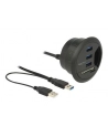 DeLOCK table Hub 3 Port USB 3.0, card reader (+ 2 Slot SD card reader) - nr 7