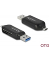 DeLOCK Micro USB OTG card reader + USB 3.0 A plug (black) - nr 21