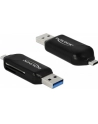 DeLOCK Micro USB OTG card reader + USB 3.0 A plug (black) - nr 8