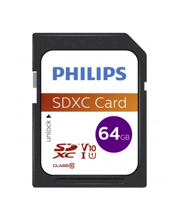 Philips 64 GB  SDXC, memory card (purple, Class 10, UHS-I (U1)) nr 2