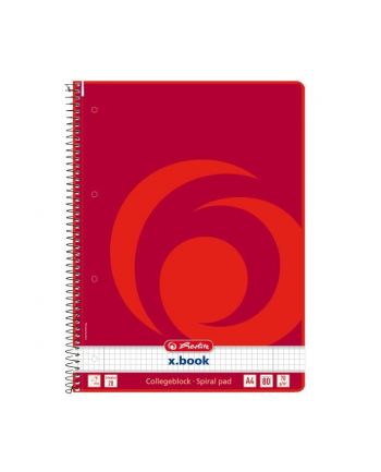 Herlitz Spiral Notebook lin. 28 rd A4 - checkered